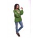 Embroidered Blouse "Happy Moments" green
